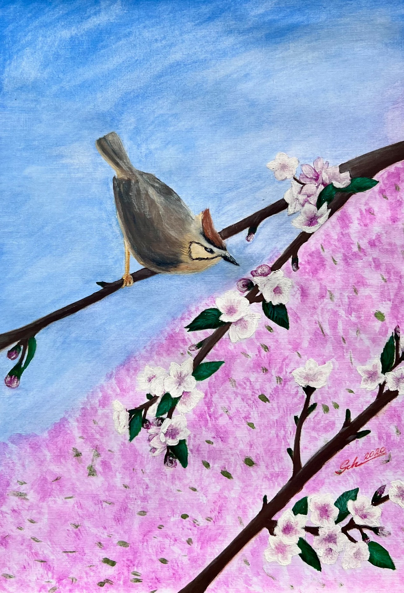 Spring - Visualization of the hope and beauty of life as well as the moment of blooming. It is on permanent digital display in the international Golden Time Talent Gallery. In addition, the work regularly participates in worldwide curated exhibitions by Artboxy.